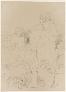 Latomia del Paradiso、シラキュース、シチリア、1842年のディオニュソスの耳 作： Thomas Cole